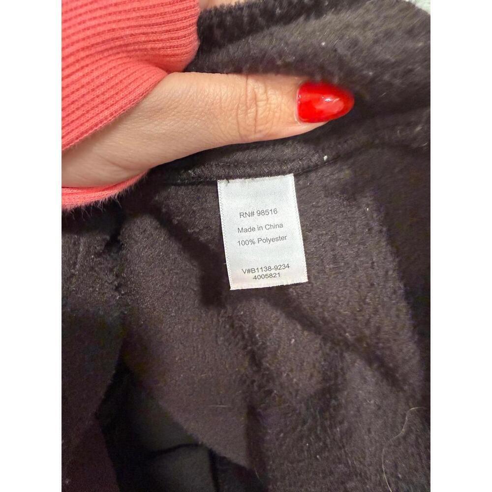 Vintage Coldwater Creek Chocolate Brown Fleece Jacket, Women's Large - Picture 5 of 5